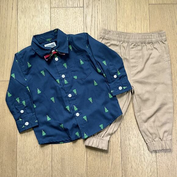 18M Toddler Boys 3PC Set: 2 Shirts and 1 Jogger By Alex & Jack - NWT - Picture 2 of 11